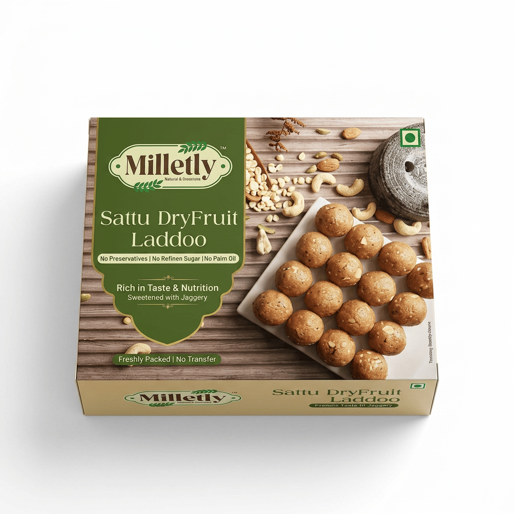 Milletly Sattu DryFruit Laddoo