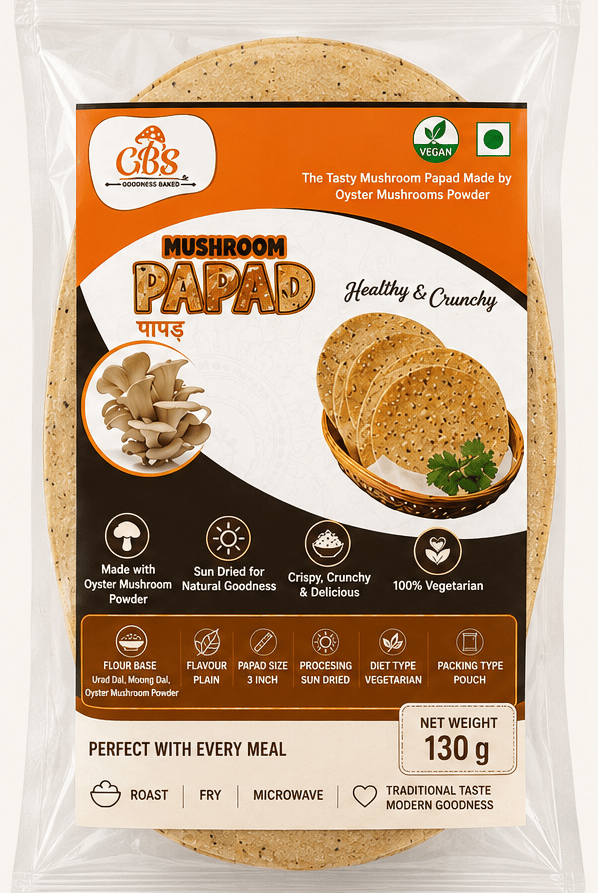 Oyster Mushroom Papad