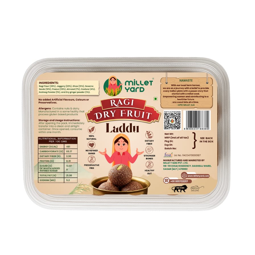 Nutritious Ragi Laddoo – Healthy Millet Sweet with Jaggery & Ghee