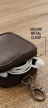Mobile Accessories Combo Set with TrueWireless Earbuds, Leather Pouch for Earbuds and Tabler& Mobile Stand, Wall Mount Mobile Stand
