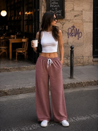Womens Relaxed Fit Plazzo Trousers Womens Relaxed Fit Plazzo Trousers