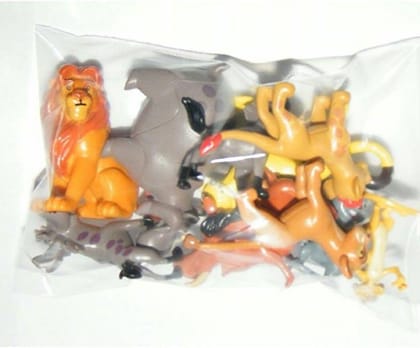 Delite Fun Play Simba the lion king pack of 12 mini toy figures  (Multicolor)