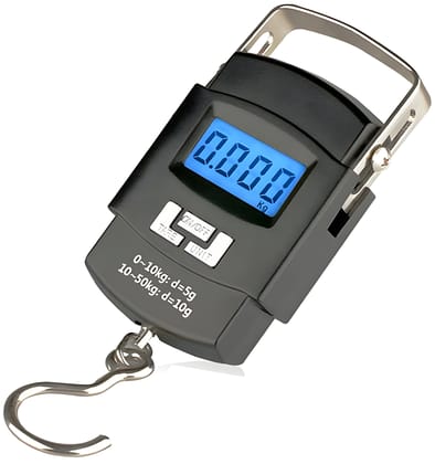 50kg Digital Hanging Luggage Weighing Scale with LCD Display, Portable Electronic Travel & Parcel Weight Scale, Heavy Duty Hook Scale (Original) 