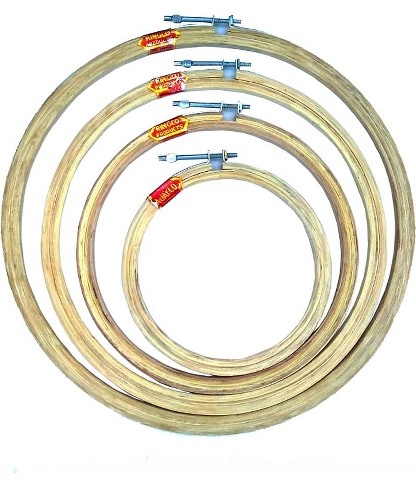 Ajay Co - Wood Hoop Ring (Pack of 5)