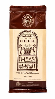 Araku Valley Roasted Ground 60:40 Filter Coffee 200Gms(Medium Roast)