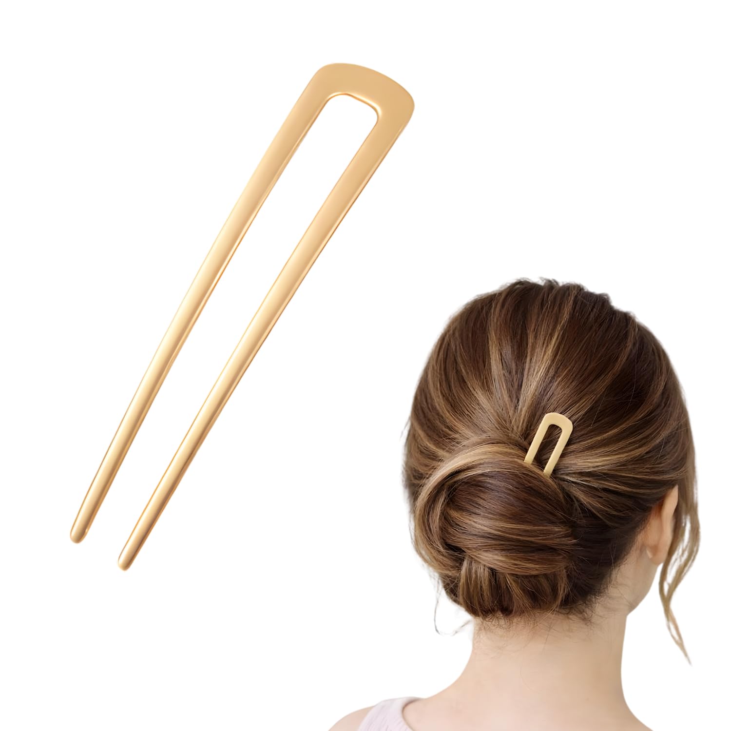 1 Pc U Shape Hair Pin Bun Stick for Women Girls