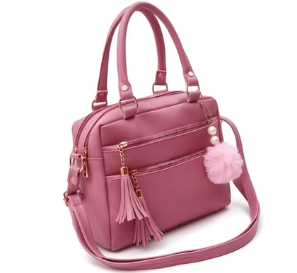 Luxury Women's PU Leather Handbag with Sling Strap & Scarf | Heavy Quality Tote Purse for Work, College & Casual Use (Heavy Quality)