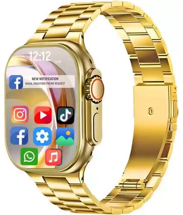 RD Kart AMOLED BT Calling Upto 1-2 days Smart Watch Gold