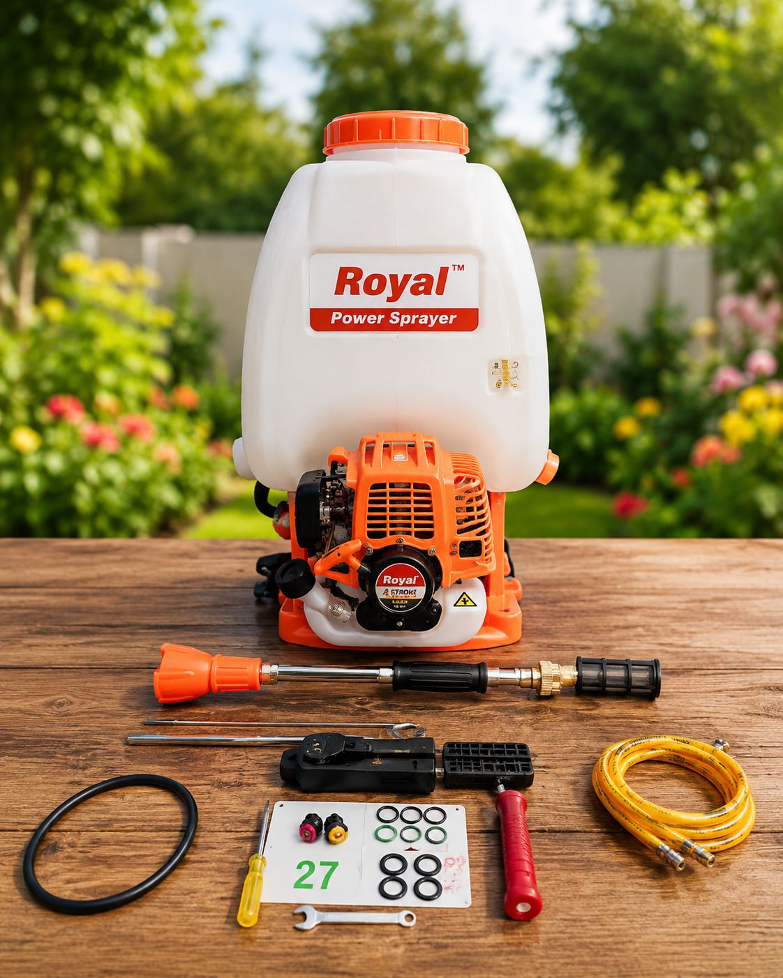 Royal 4-Stroke High-Pressure Power Sprayer for Agriculture & Gardening