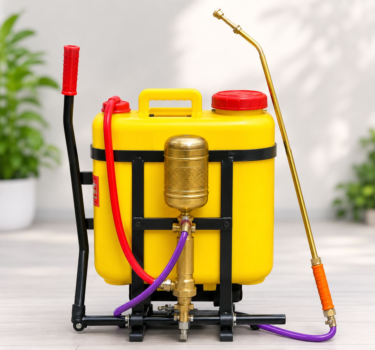 Manual Brass Pressure Knapsack Sprayer – Heavy Duty Agricultural Sprayer for Farming & Garden Use
