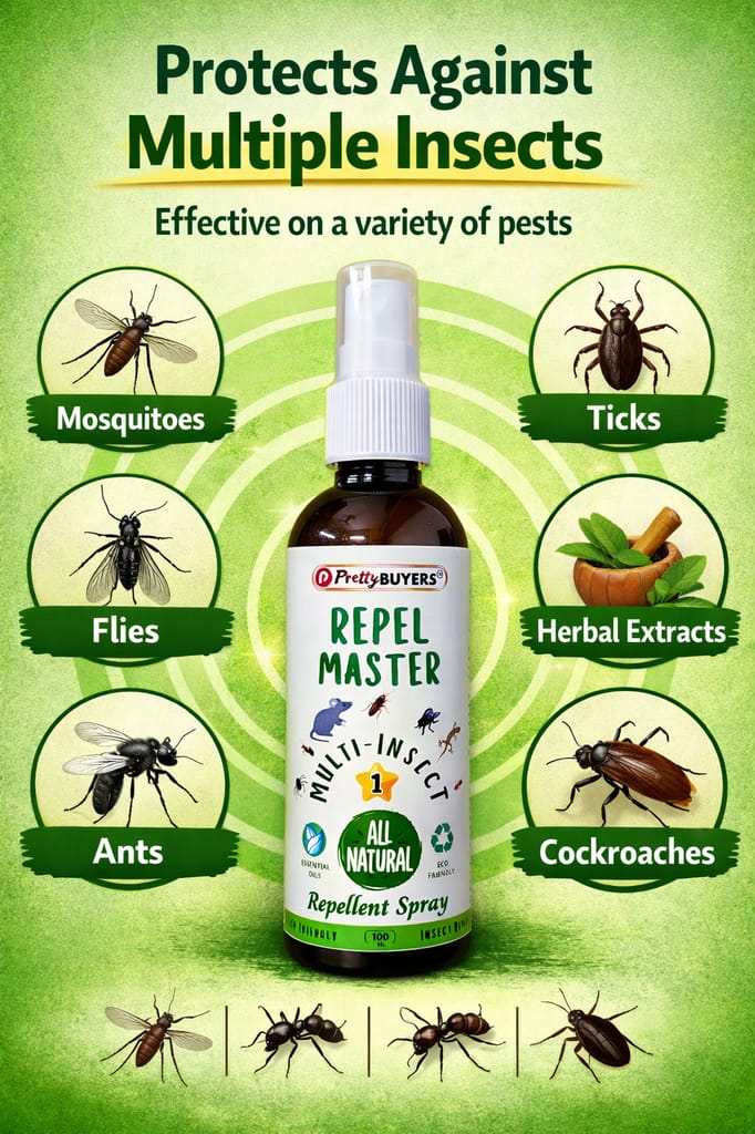 Insect Repellent Spray For Rat Cockroach, Lizard, Ant, Termite, Bed Bugs, Spider, Fly, Centipede, Mouse, Bed Bugs 100% Natural - Fresheners and Repellents | Buy online on ZillyBuy