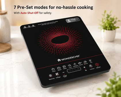 Wonderchef Portable Induction Cooktop with 7 Pre-Set Modes