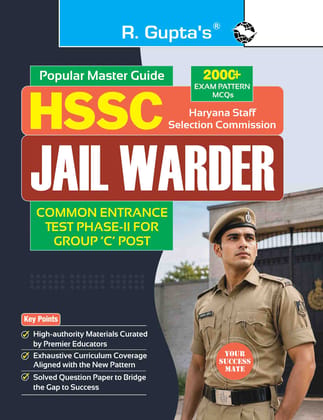 HSSC – Jail Warder (CET) Phase-II for Group ‘C’ Post Guide (R-2959)