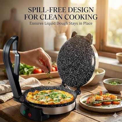ElectroSky Roti Maker 950W Multi Maker Electric Automatic With 8.5 Inch Plate | Complete Roti/Chapati/Khakra Maker for Home | 1 Year Warranty