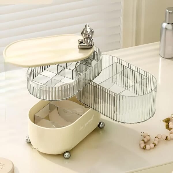 PLASTIC ROTATING JEWELRY BOX