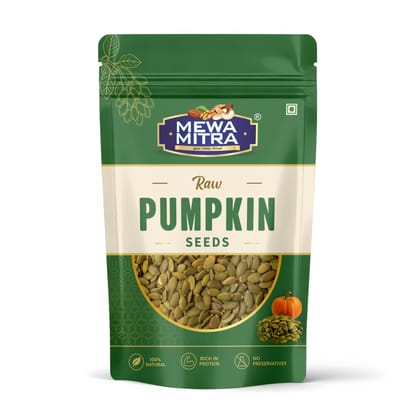 MewaMitra Raw Pumpkin Seeds 250g | 100% Natural Premium Pepitas | High Protein Kaddu Beej | Fiber Rich Superfood