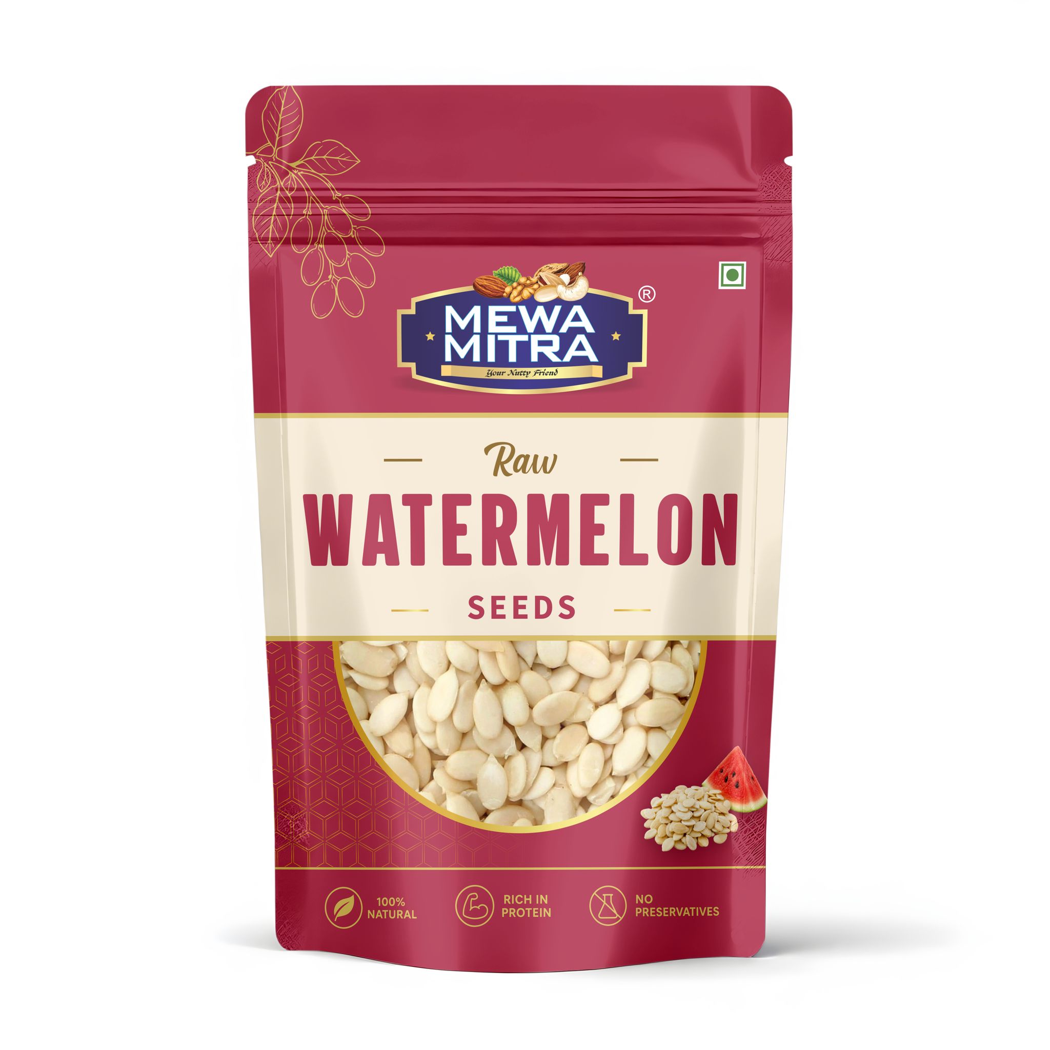 MewaMitra Raw Watermelon Seeds 250g | Premium Magaj Seeds | Rich in Protein
