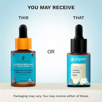 Pilgrim 25% AHA 2% BHA 5% PHA Face Peeling Solution Detan & Exfoliate Dead Skin For Men & Women (30ml)