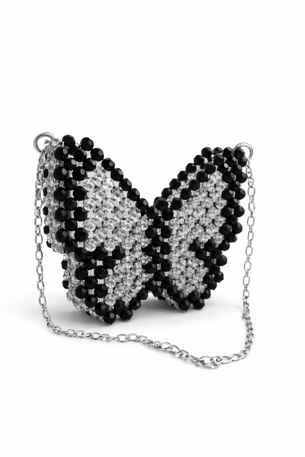 Crystal Butterfly Evening Clutch – Handcrafted Rhinestone Party Sling Bag