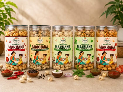Sattvic Bites All 5 Flavours Roasted Makhana Combo Pack