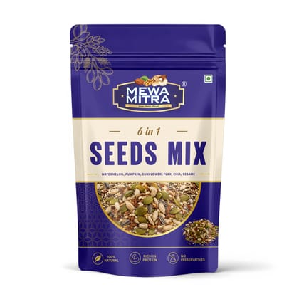 MewaMitra Mixed Seeds 250g | 6 in 1 Superfood Seed Mix | High Protein & Fiber