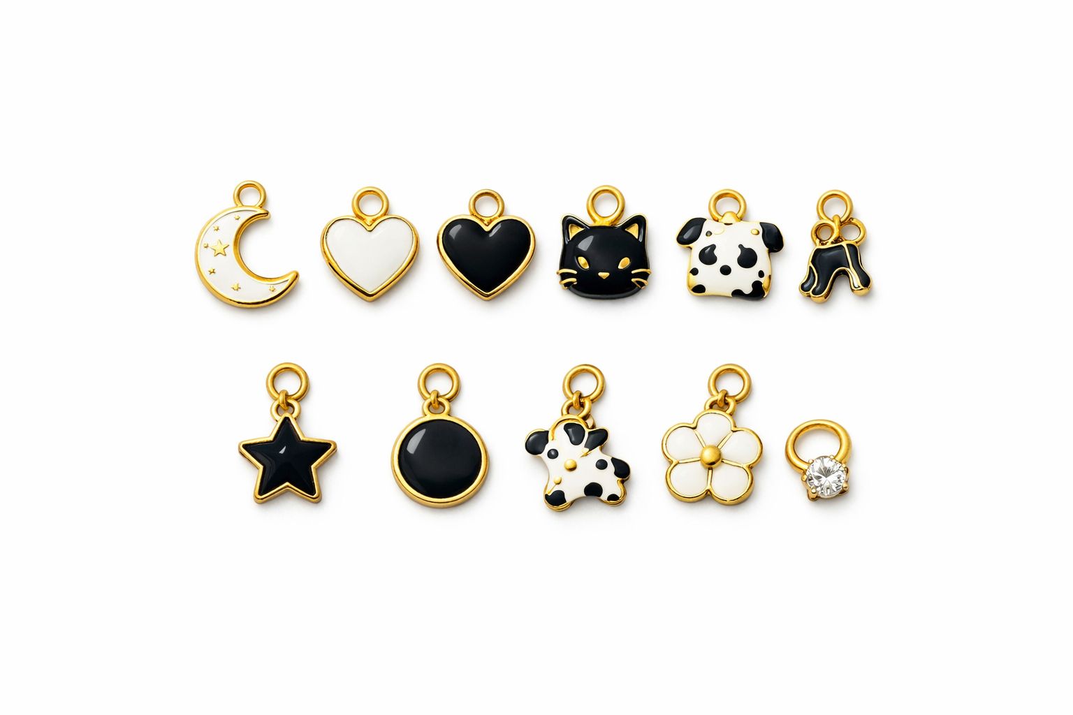 Mini Enamel Phone Charm Gift Set