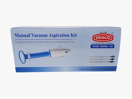 DESCO Manual Vacuum Aspiration Kit | MVA Kit | Double Pinch Valve | Autoclavable