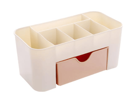 Cutlery Organizer Box with Drawer for Kitchen & Girl  Makeup | Multipurpose Countertop Cutlery Stand with Compartments | Kitchen Accessories Storage Box