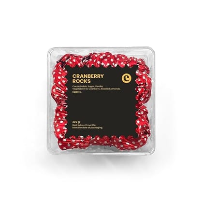 Chocopearl Cranberry Rocks Eggless Chocolate | Made with Cocoa Solids, Roasted Almonds & Tangy Cranberries | Crunchy Nutty Bites | Premium Vegetarian Chocolate | 200g