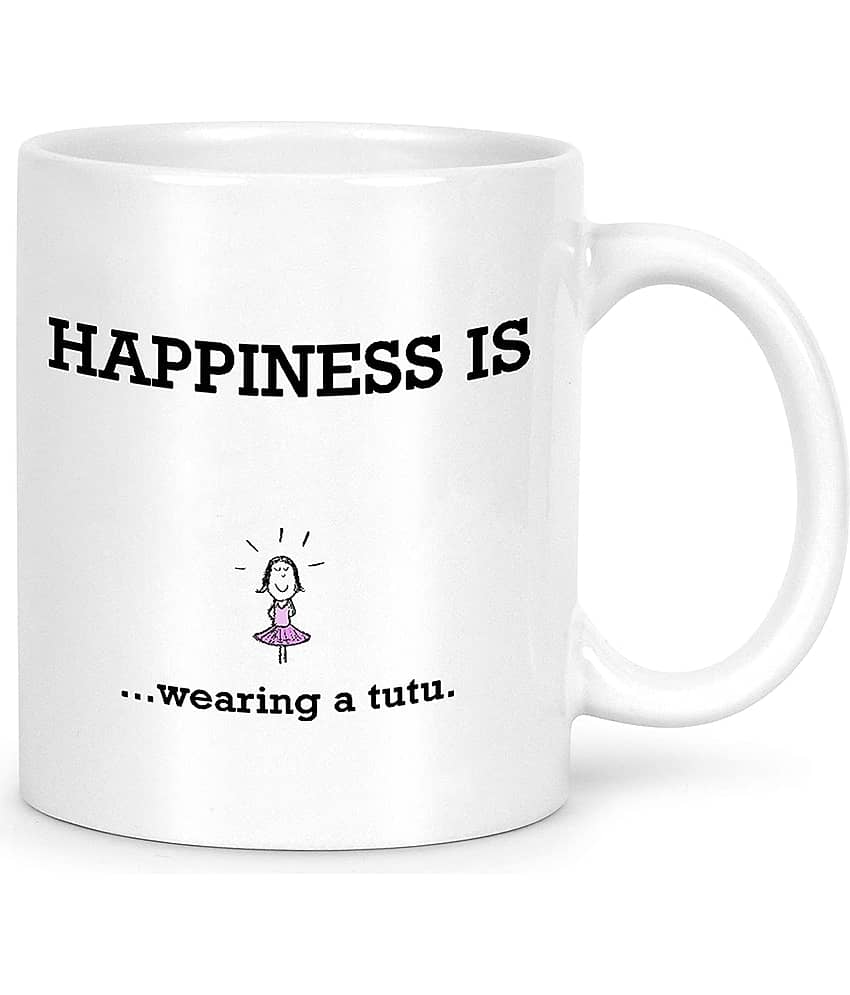 Idream Quote Printed Ceramic Coffee Mug 1 Pcs 330 mL