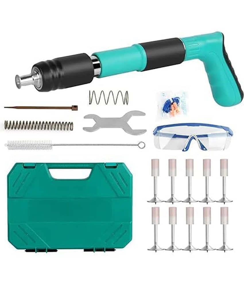 Manual Steel Gun Tool, Portable Mini Nail Shooting Machine With 10 Nails, Wall Fixing Tool for Cement and Concrete