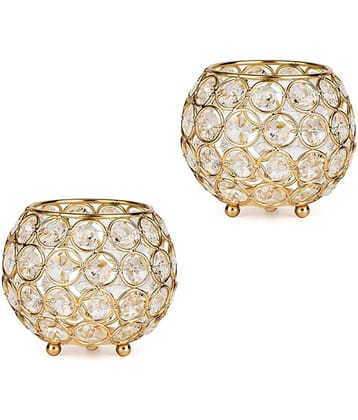 Urban hemlet Table Top Iron Tea Light Holder - Pack of 2