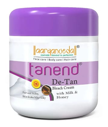 Aaryanveda Tanend Bleach Cream 3 Times Use Facial Kit For All Skin Type Saffron 450 ( Pack of 1 )