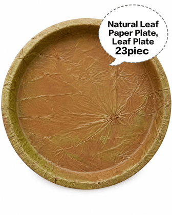 Natural Leaf Paper Plate, Leaf Paper Plate, Disposable Leaf Plate, Eco Friendly Leaf Plate, Biodegradable Leaf Plate 23pieces 