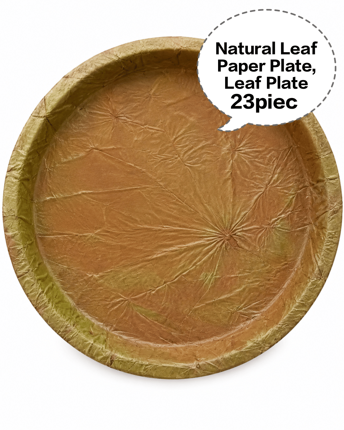 Natural Leaf Paper Plate, Leaf Paper Plate, Disposable Leaf Plate, Eco Friendly Leaf Plate, Biodegradable Leaf Plate 23pieces 