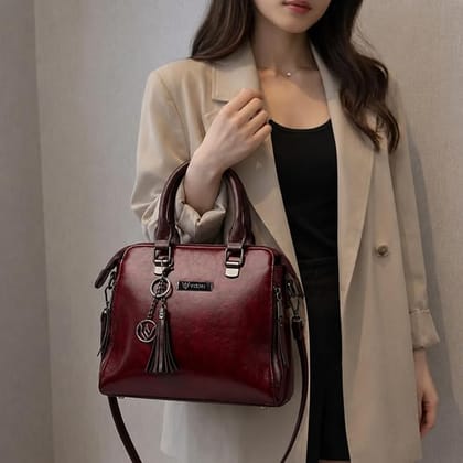 VISMIINTREND Sling/Hand Bags for Women Stylish | Box | Satchel | Bag for Woman | Ladies Purse Handbag (Wine Color) VISMIINTREND Sling/Hand Bags for Women Stylish | Box | Satchel | Bag for Woman | Ladies Purse Handbag (Wine Color)