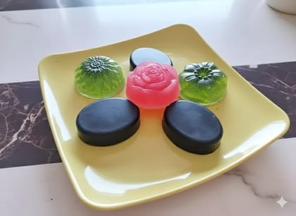 Laksh Herbal Products Rose + Charcoal + Neem Soap Combo – 3pcs Herbal Skincare Set