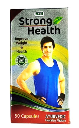 Strong Health Ayurvedic Capsules (Pack of 2) – Natural Herbal Supplement for Energy & Body Mass