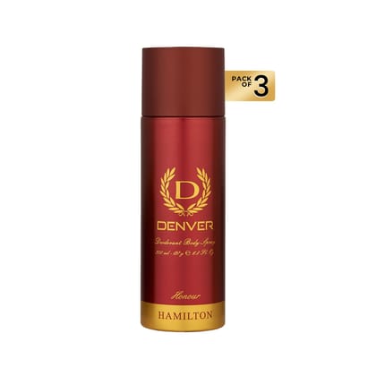 Denver Honour Deodorants 200ml Pack of 3