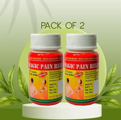 Magic Pain Relief Pack of 2 – Fast Acting Herbal Joint & Muscle Support