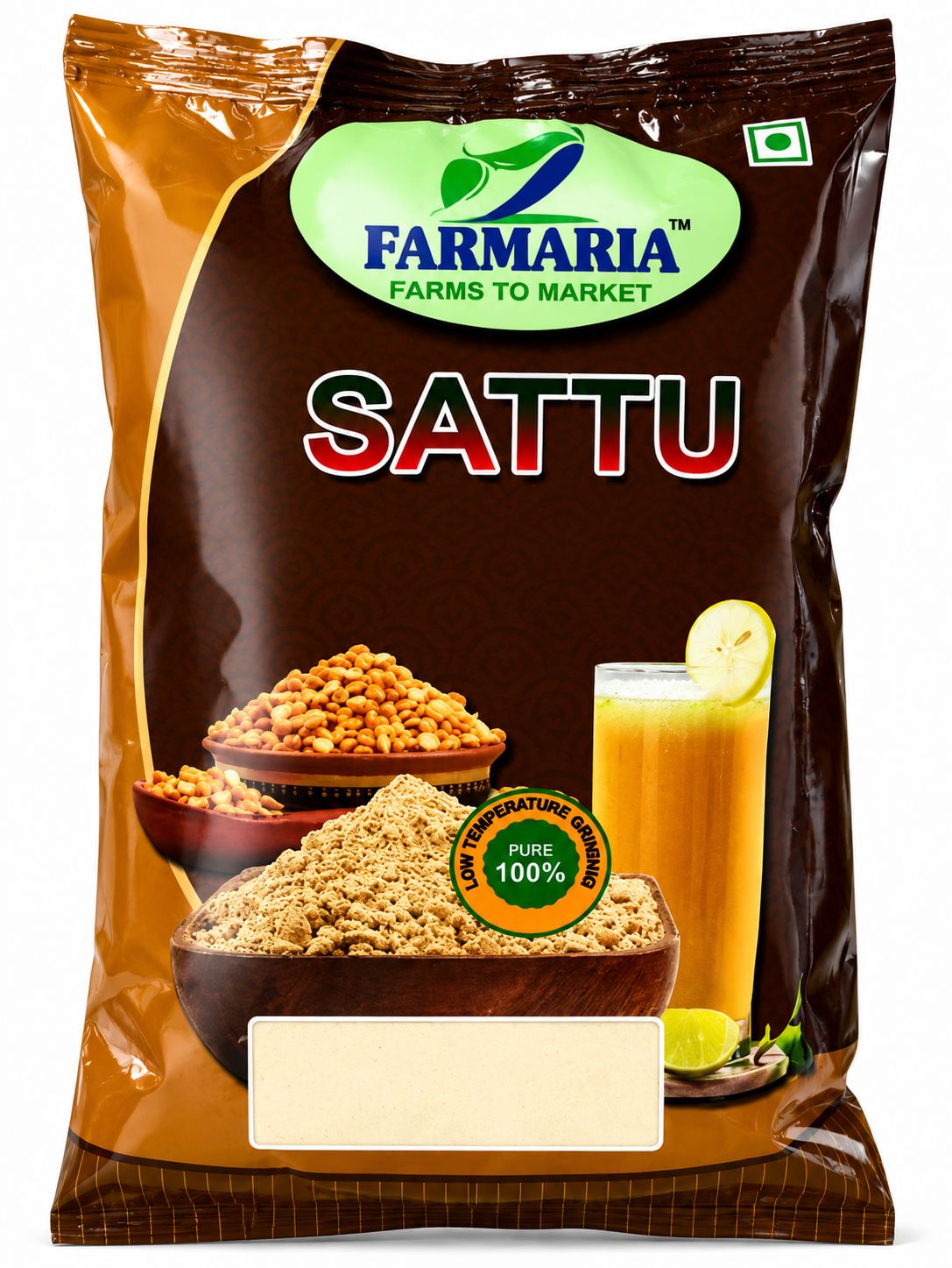 Farmaria Sattu - 100% Pure, Low Temperature Ground