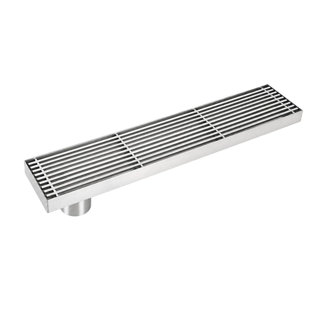 Linear Grill (24 x 4 Inches) 304 Shower Drain Channel Floor Drain