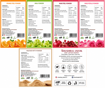 Shushraj Jaivik Facial Combo Pack with Multanimitti Powder 