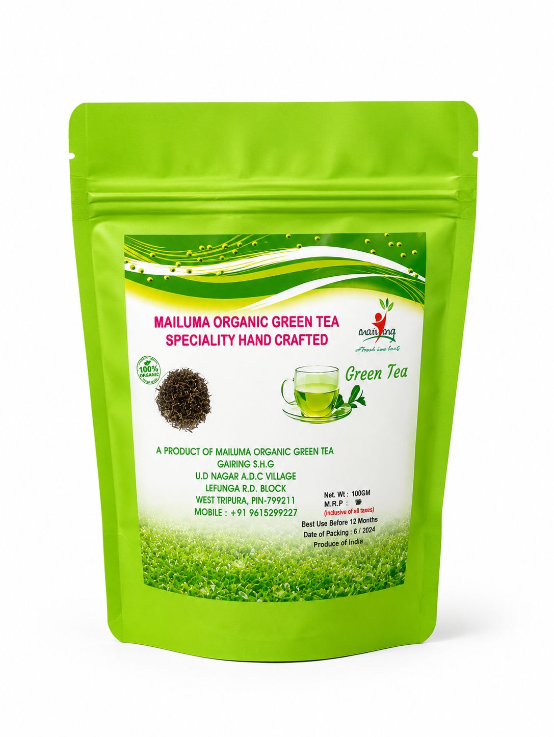 Mailuma Organic Hand Crafted Speciality Green Tea 100g