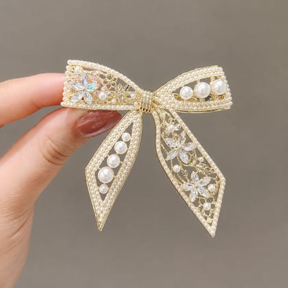 Elegant Bow Hair Claw Clip for Women & Girls 