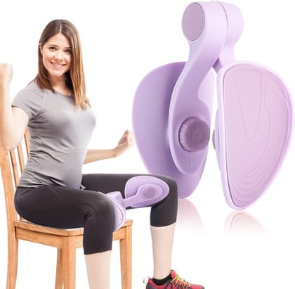 Thigh Master Leg Exerciser with Resistance | Inner Thigh Toner for Women & Men | Pelvic Floor Muscle Trainer for Arms, Chest, Hips & Home Fitness