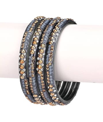 Somil - Grey Melange Bangle Set (Pack of 1)