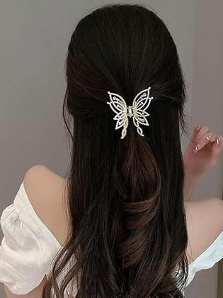 Elegant Butterfly Metal Hair Claw