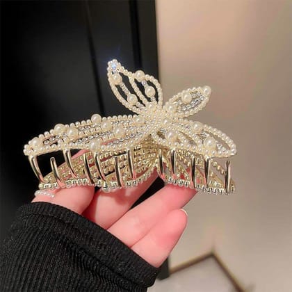Elegant Pearl Butterfly Hair Claw Elegant Pearl Butterfly Hair Claw