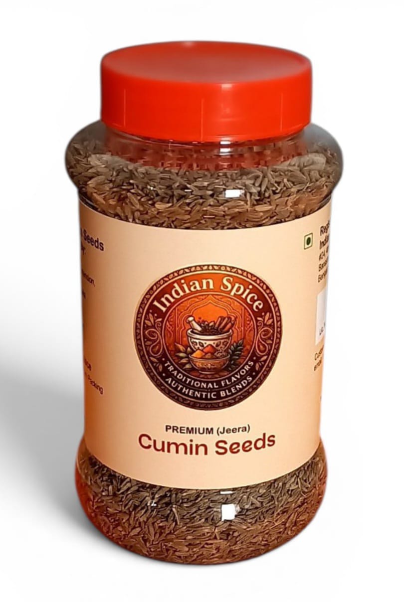 Indian Spice Premium Jeera (Whole Cumin Seeds) / Traditional Flavors, Authentic Blends (225gm)